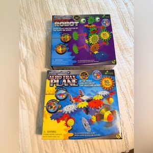 New Techno Gears Wacky Robot & Aerotrax Plane Toy Building Kits Learning Journey